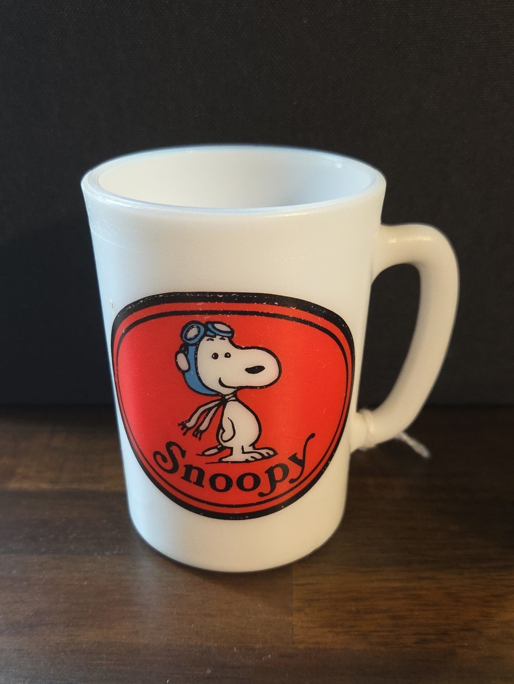 Avon White Milk Glass Snoopy And Charlie Brown Glasses 1969